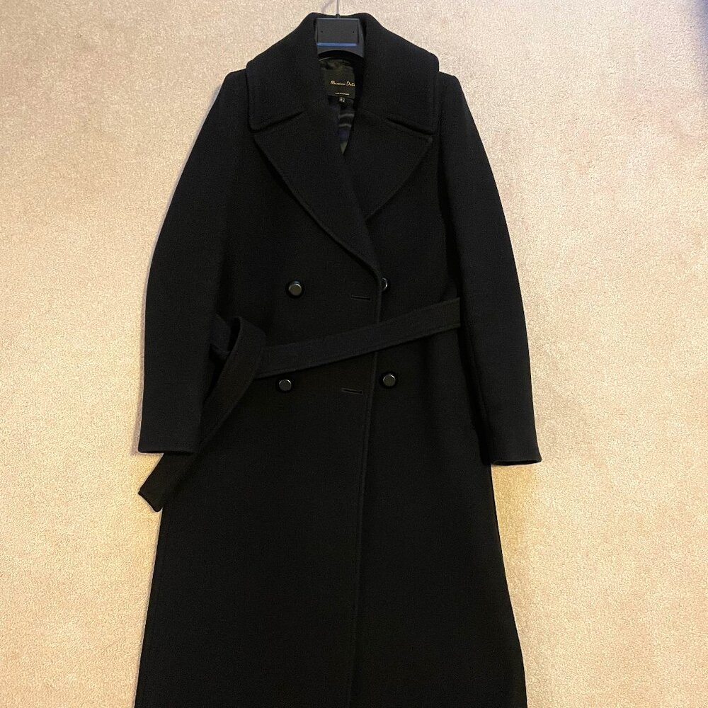 Massimo Dutti Wool Belted Coat